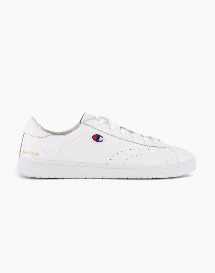 Champion Sneakers Heren - Wit - Club Court Colour Back Tab ( 165034-COH )